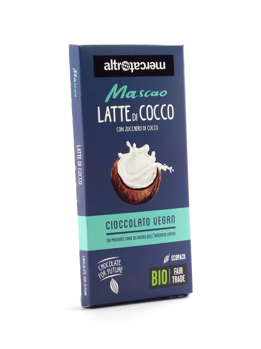 Cioccolato al latte di cocco Bio - Mascao 80gr