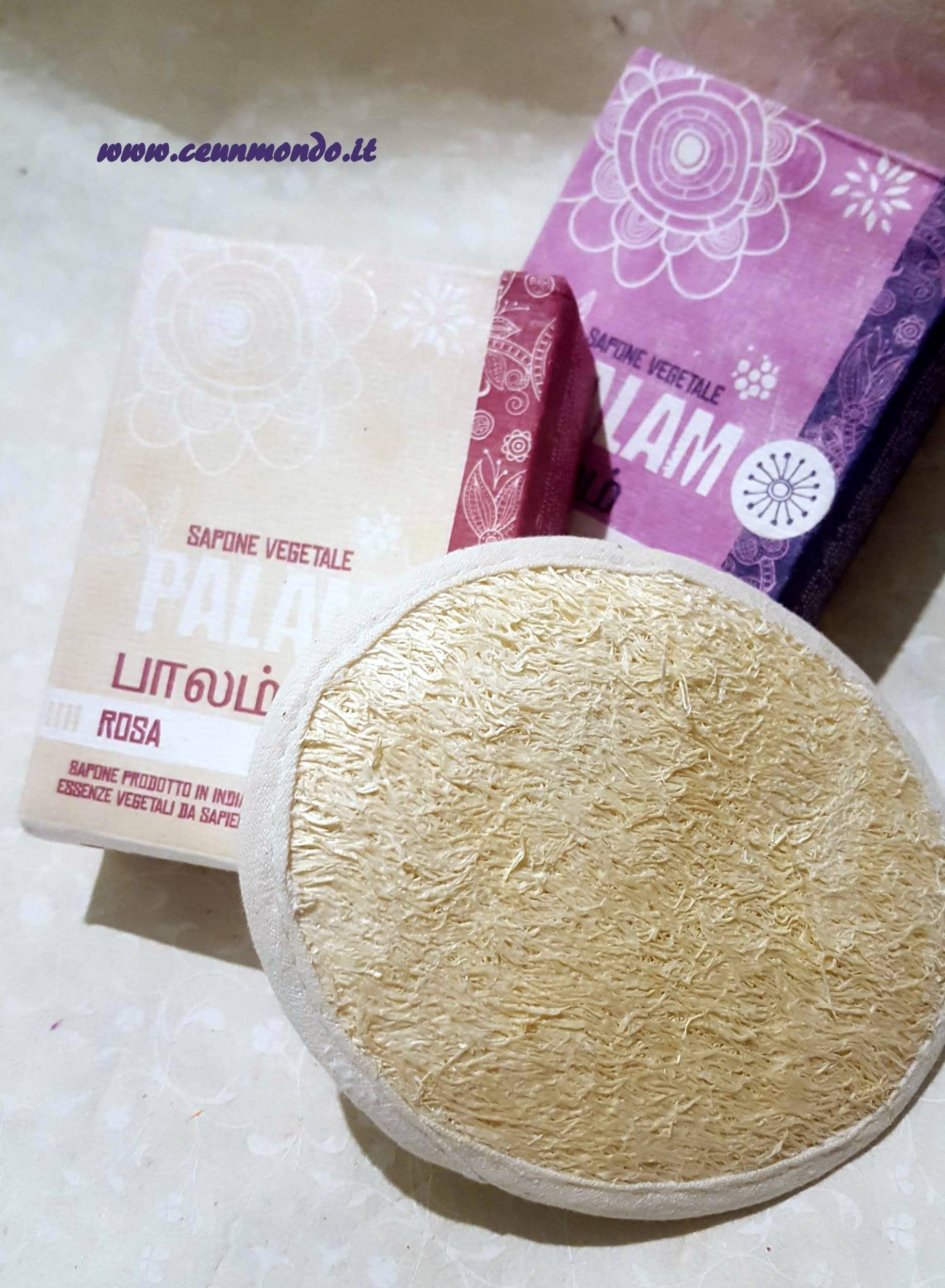 Confezione regalo saponi e spugna luffa