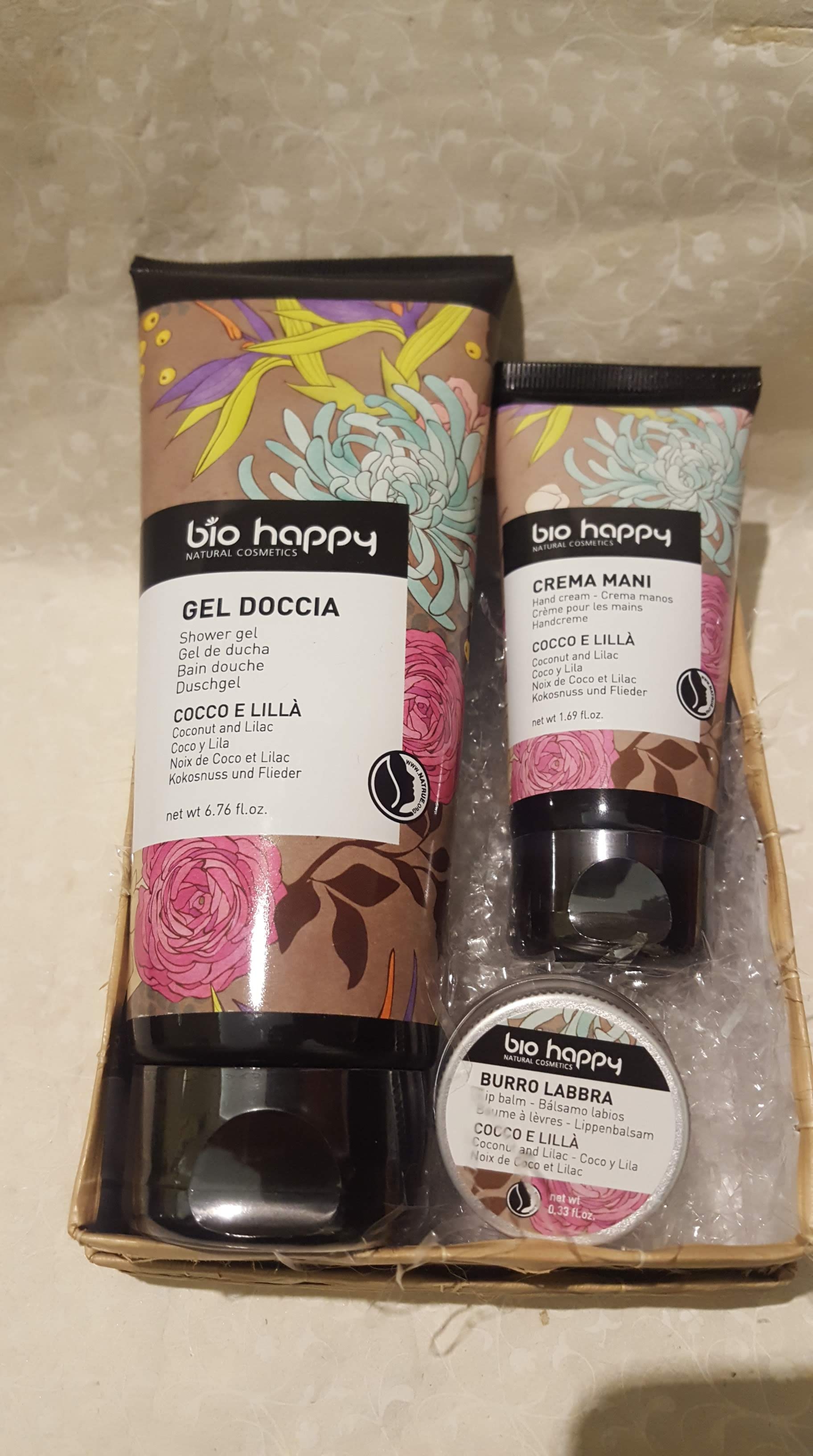 Gel corpo crema mani e burro labbra