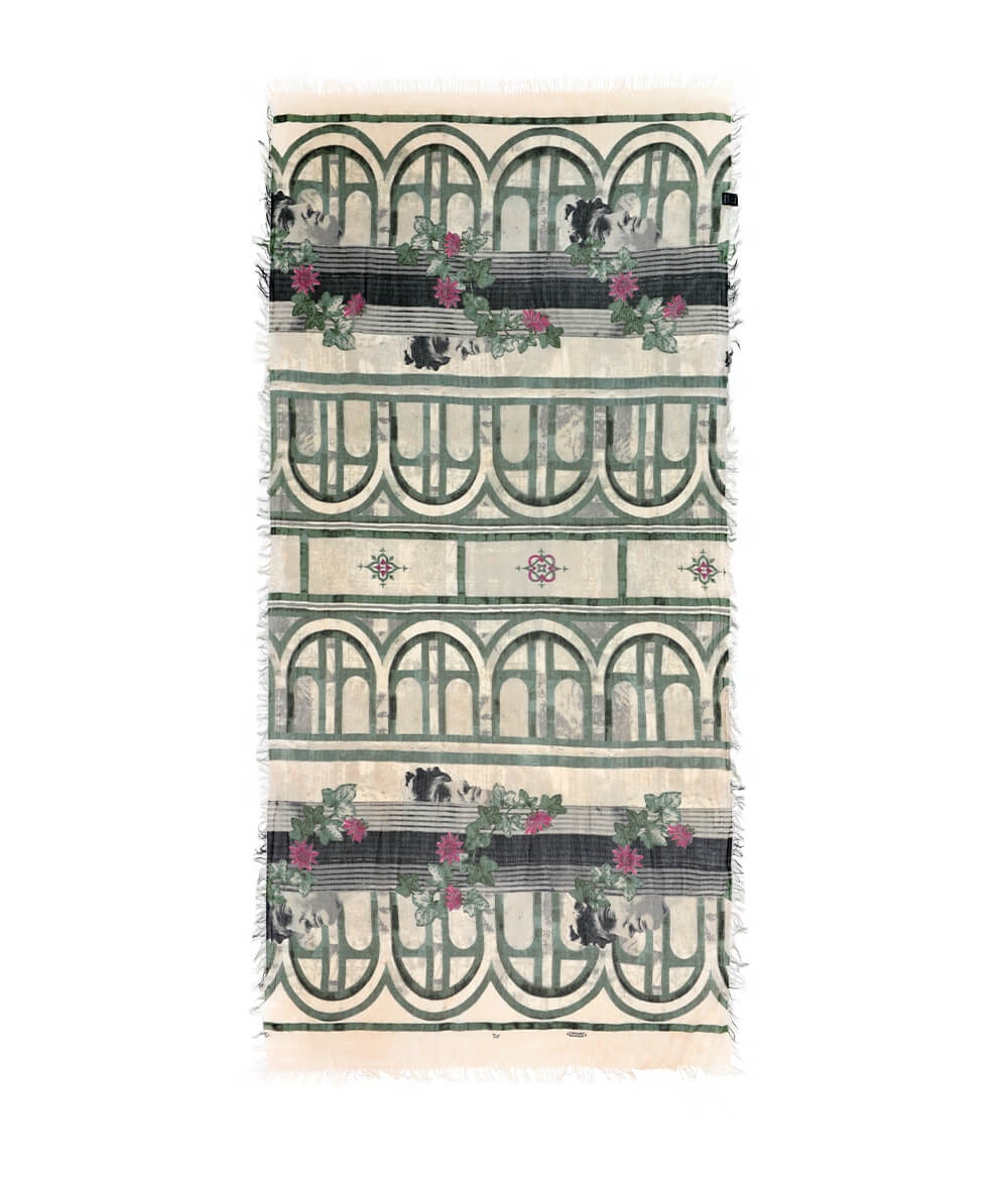 Foulard sciarpa Bamboo Michelangelo cipria