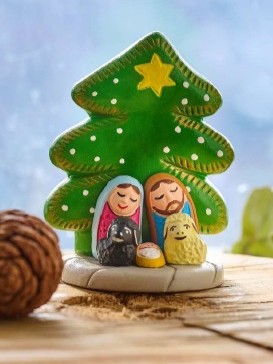 Presepe mondo peruviani Albero Soft fatto a mano