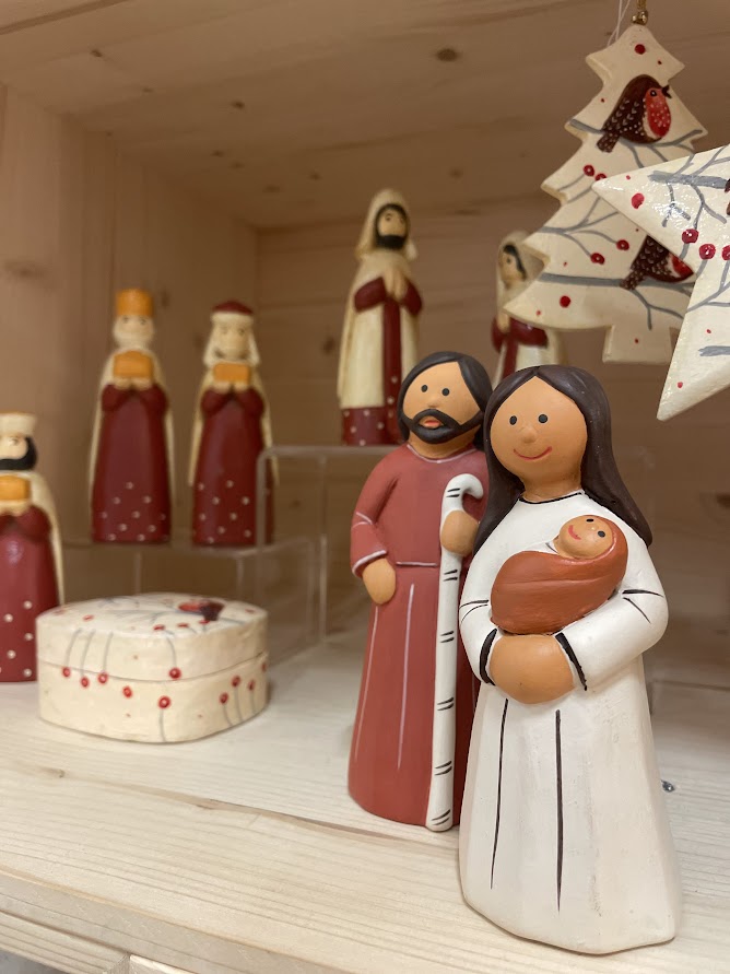 Presepe in terracotta FAGOTTINO 2 figure
