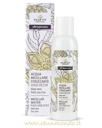 Acqua micellare viso e occhi pelli secche Natyr