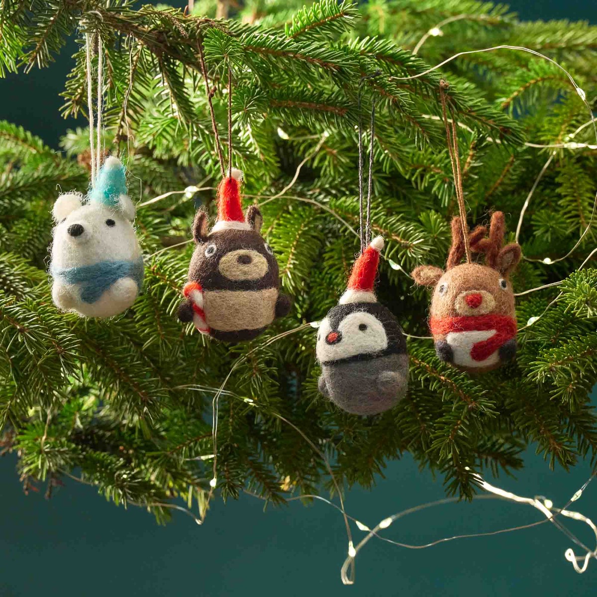 Decorazioni natalizie in feltro PETS