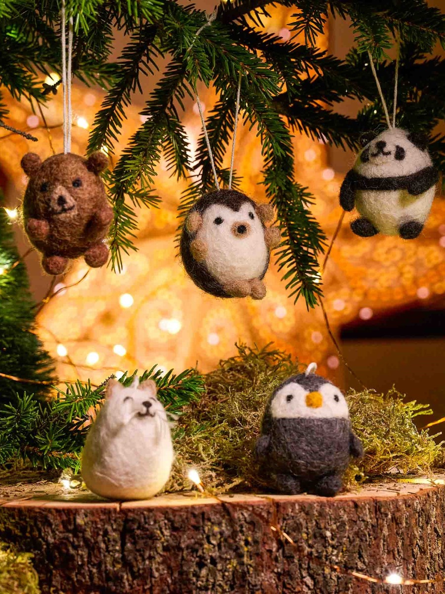 Decorazioni natalizie in feltro CUCCIOLO