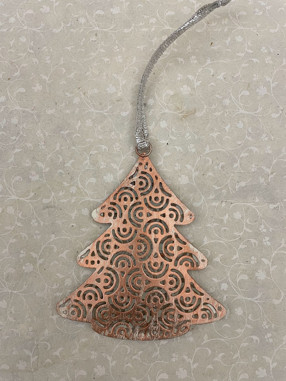 Decorazione albero di Natale Alberello in ferro traforato