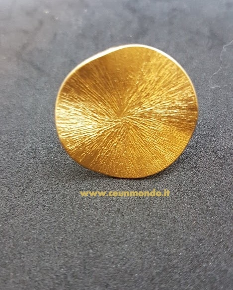 Anello in alluninio satinato Raggi Oro