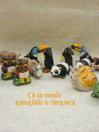 Animaletti in ceramica equo solidali