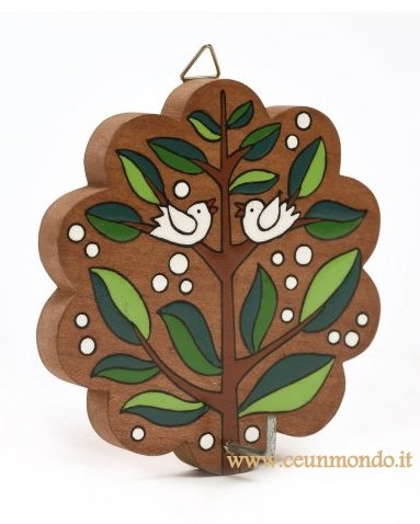 Appendino Albero della Vita in legno dipinto