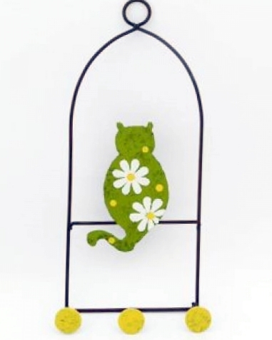Appendino gatto 3 ganci
