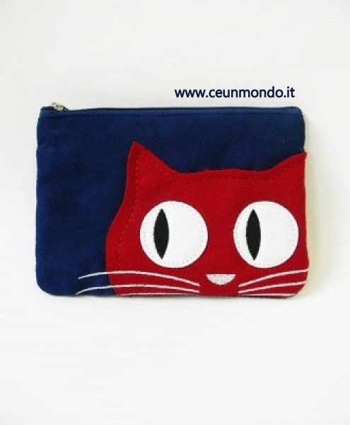 Astuccio GATTO BLU 16x11 h cm