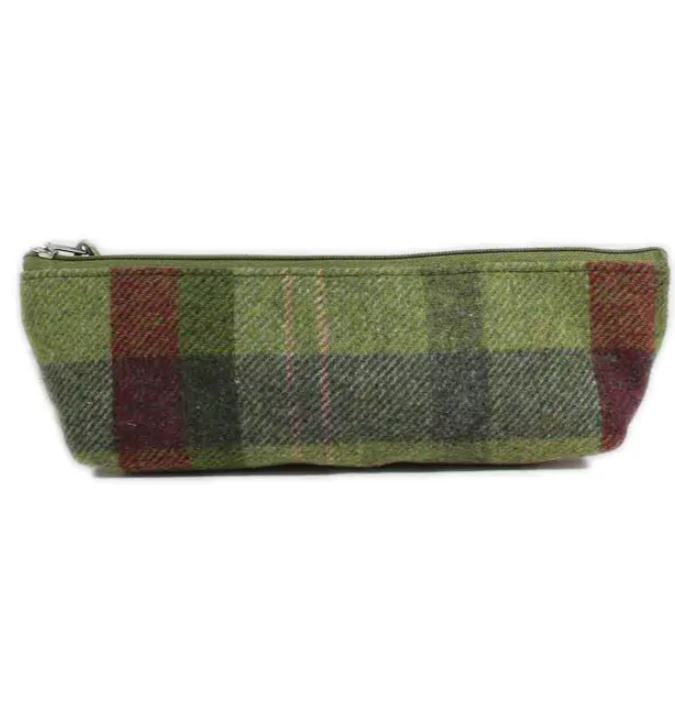 Astuccio in tessuto patchwork Country Patch verde