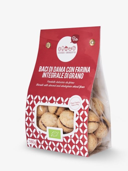 Baci di dama Vegan farina integrale Banda Biscotti Bio