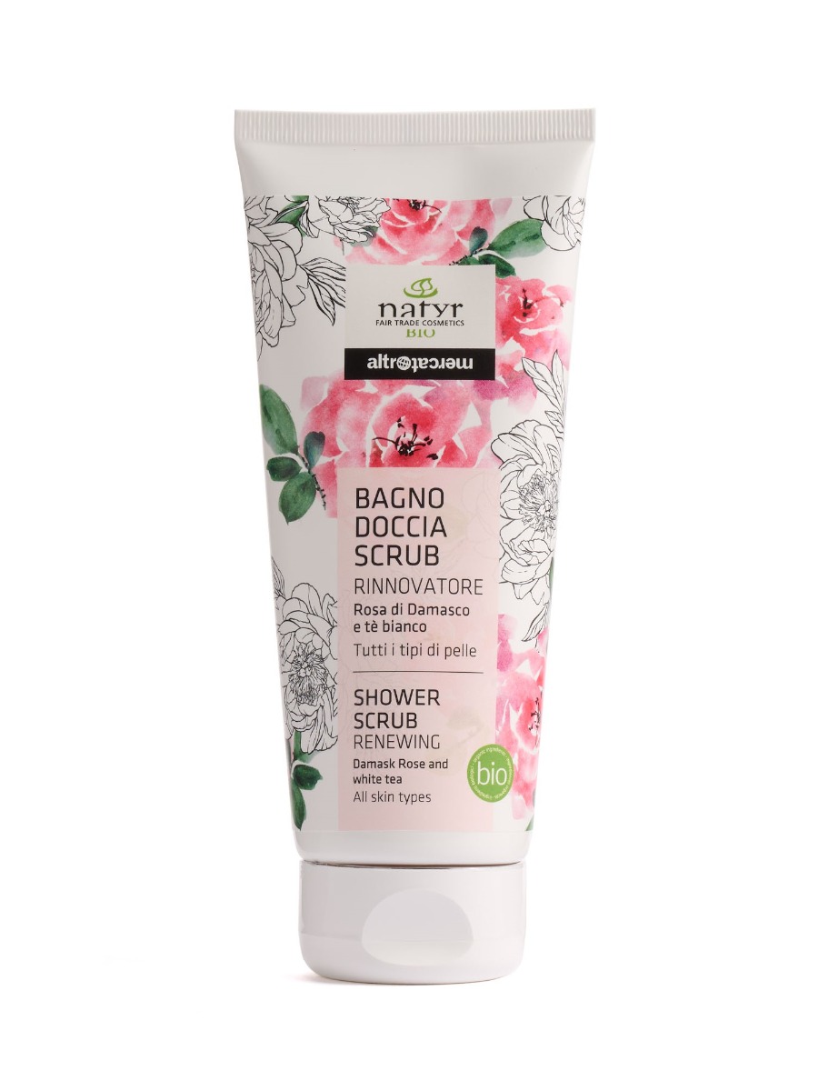 Bagno doccia scrub alla rosa di damasco Natyr