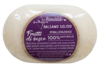 Balsamo solido ipoallergenico Frutti di bosco 100% naturale - Artemidelab