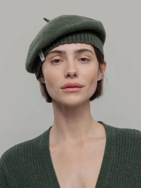 Basco in cashmere rigenerato Nives Verde