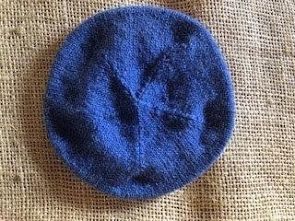 Basco in Lana di alpaca Blu denim melange Inti
