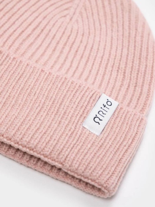Berretto cashmere rigenerato Marcello Rosa quarzo - Rifò