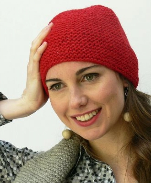 Berretto in Lana di alpaca Allpa Rosso