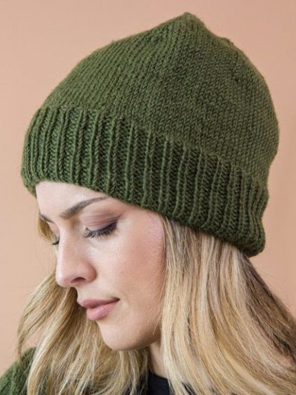 Berretto lana interno Pile unisex, fatto a mano verde Menta On Earth