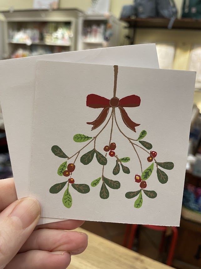 Biglietti auguri Natale solidali, bacche
