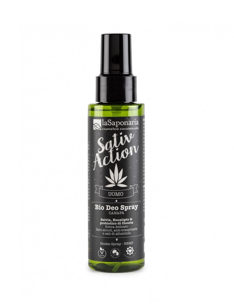 Bio deodorante uomo spray canapa - LA SAPONARIA - 100 ml