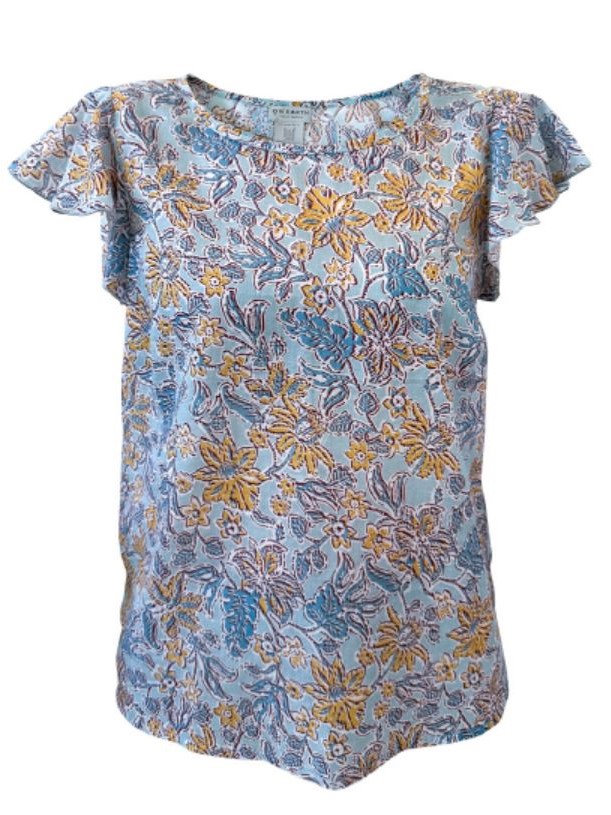 Blusa donna fantasia celeste ALI - Progetto Quid