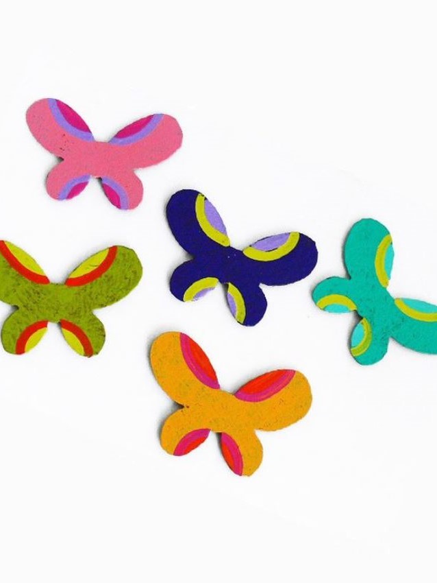 Bomboniera farfalla calamita con porta confetti 