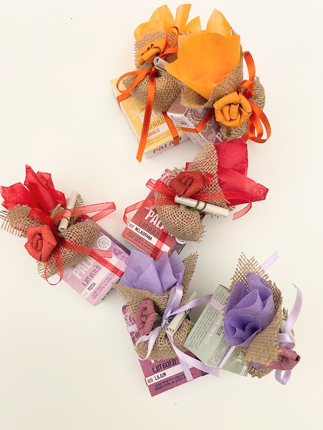 Bomboniera Sapone vegetale con Porta confetti