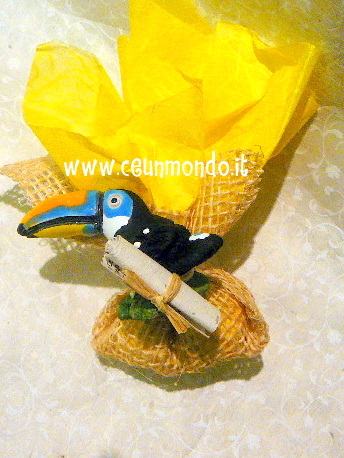 Bomboniera con tucano