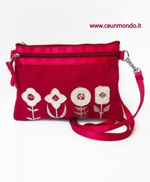 Borsa 2 tasche DREAM FLOWER 20x14 h cm
