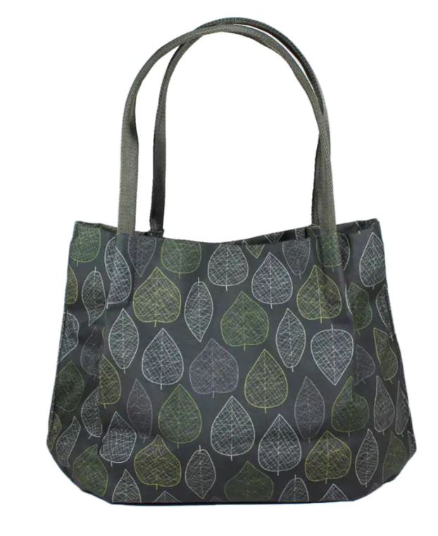 Borsa a spalla in tessuto impermeabile Foliage verde