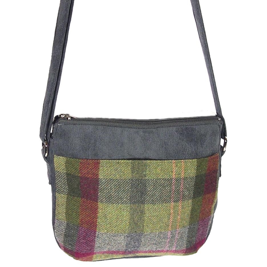 Borsa media a tracolla lumberjack