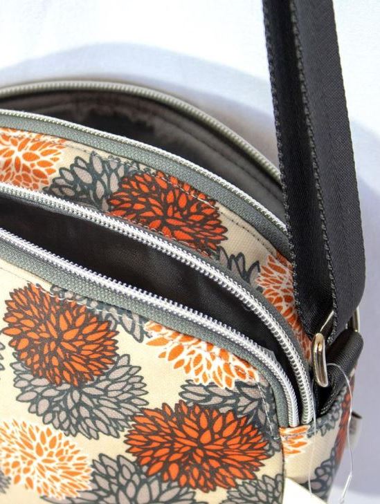 Borsa in tessuto impermeabile piccola a fiori - Marigold