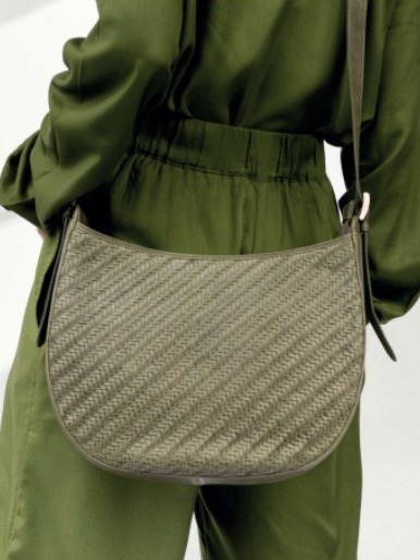 Borsa grande donna con pelle intrecciata AGADIR