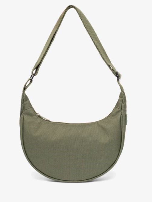 Borsa mezzaluna LUA in tessuto ecofriendly Olive Lefrik