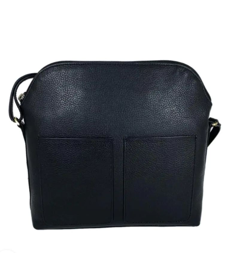 Borsa media in nappa Bowbazar nera