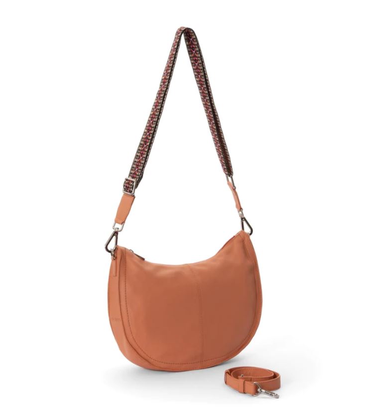 Borsa mezzaluna in pelle