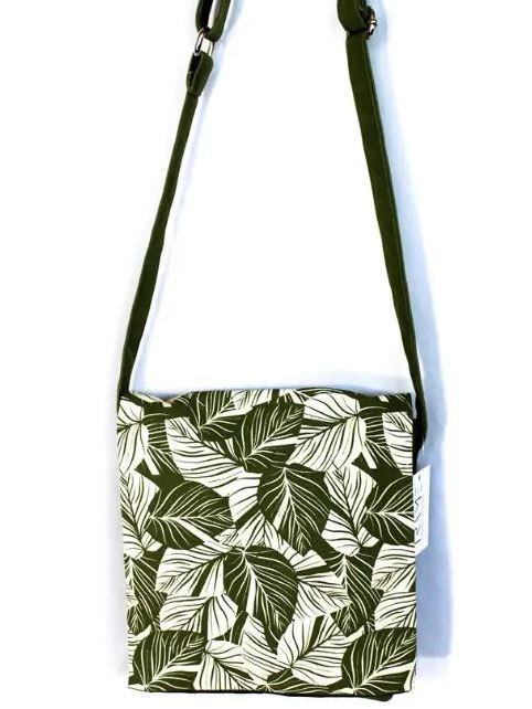 Borsa messenger in canvas di cotone