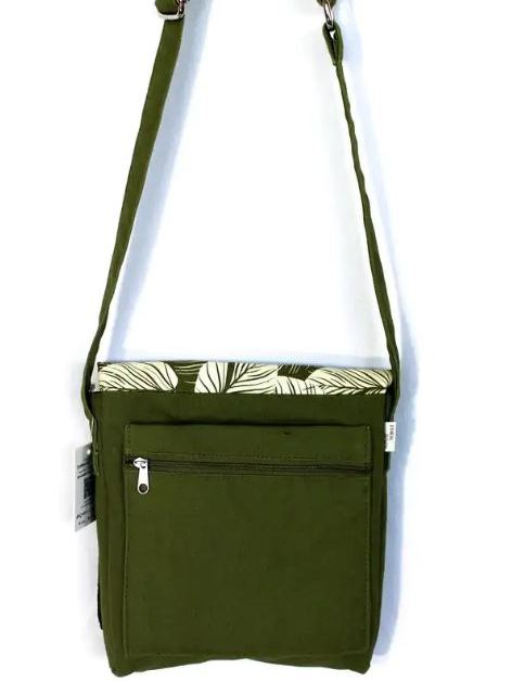 Borsa messenger, tasca posteriore con zip ideale come portadocumenti