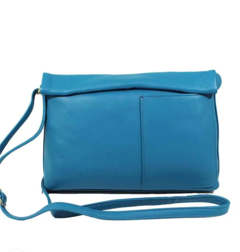 Borsa piccola in pelle morbida Risha pavone