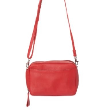 Borsa piccola in pelle rossa