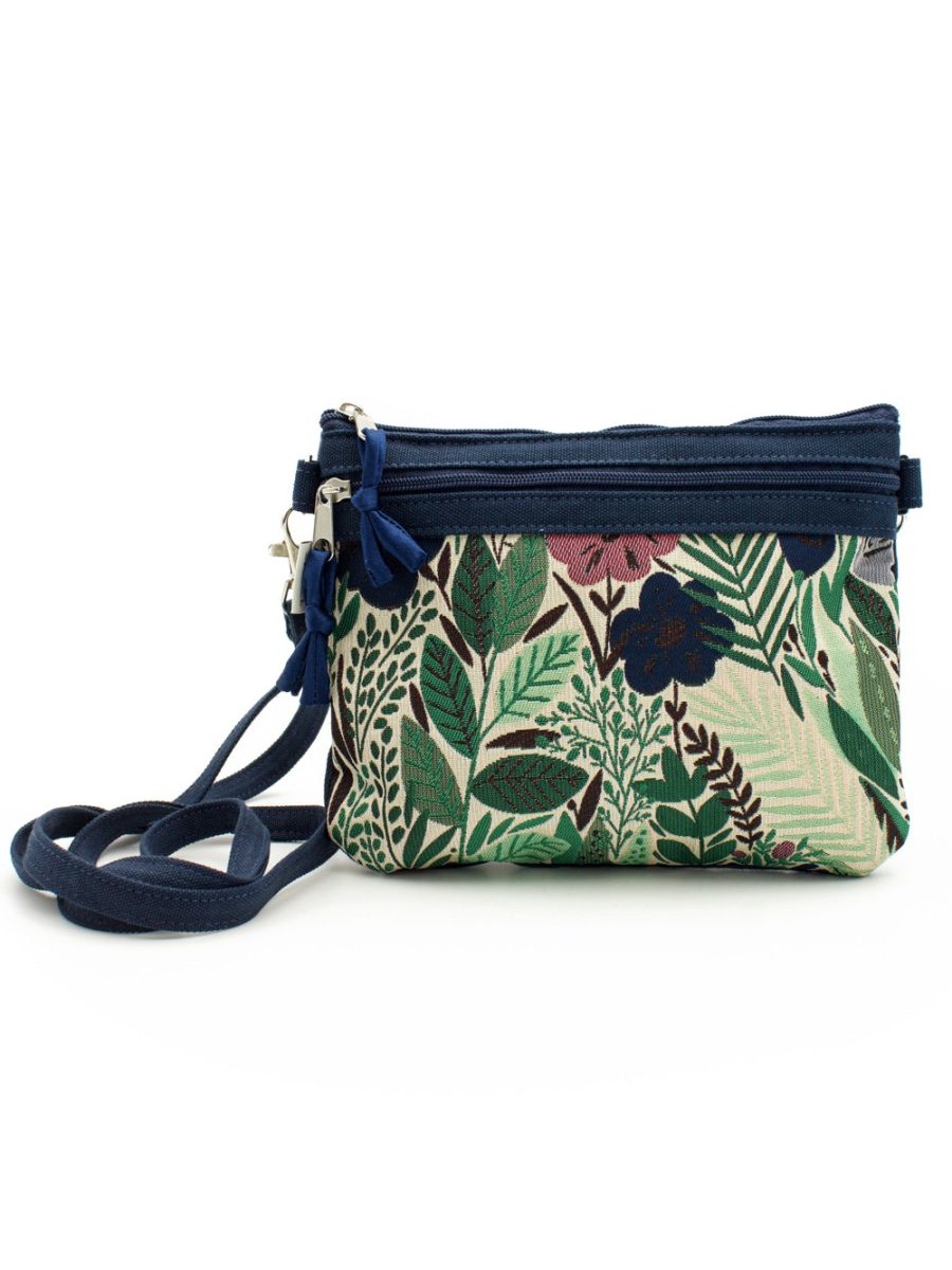 Borsa piccola 2 tasche in tessuto Broccato