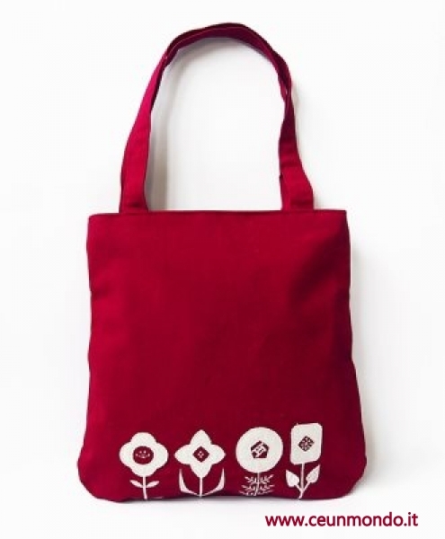 Borsa shopper DREAM FLOWER 36x33h cm