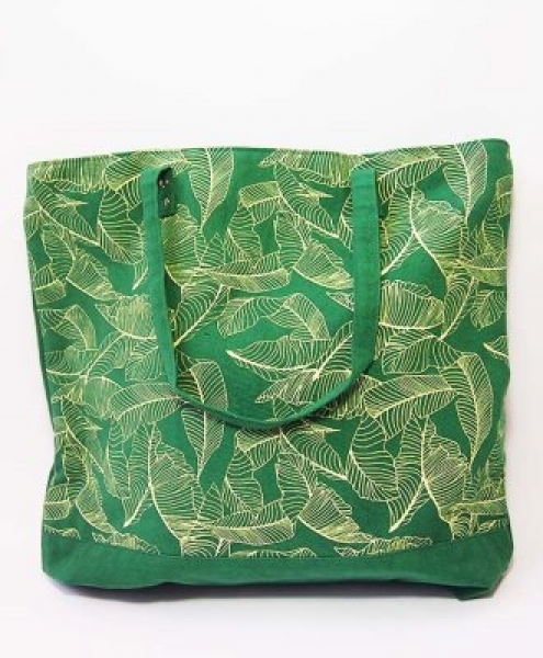 Borsa shopper grande in tessuto JUNGLE 40x40 cm