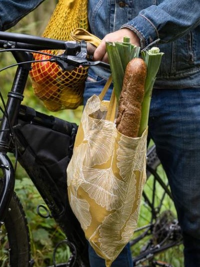 Borsa shopping TOTE in cotone GINKGO