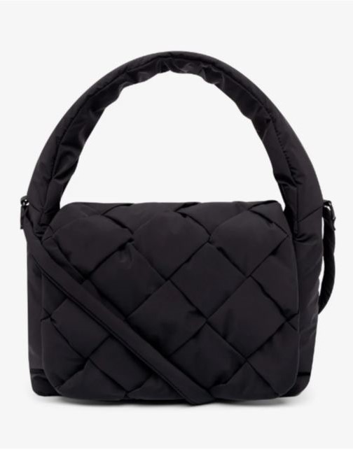 Borsa soffice ANI MINI Black braided Lefrik