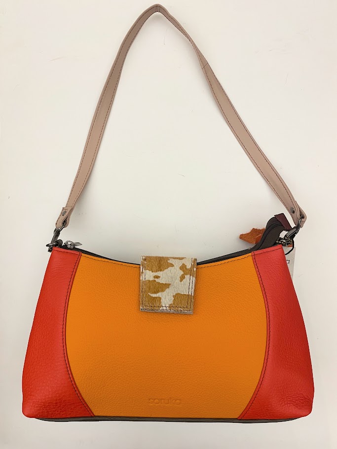 Borsa Soruka, in pelle multicolore Amanda
