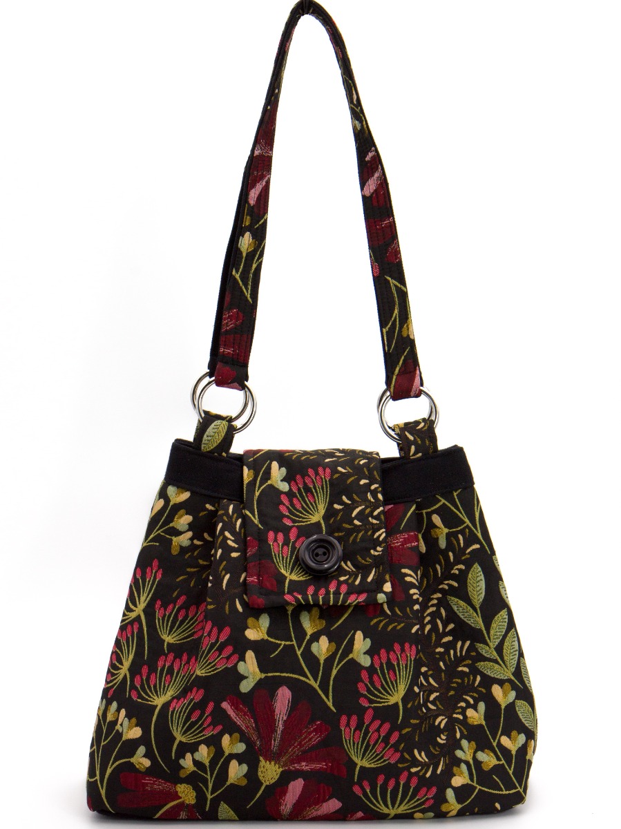 Borsa a spalla in tessuto broccato - TRAME - EQUO SOLIDALE