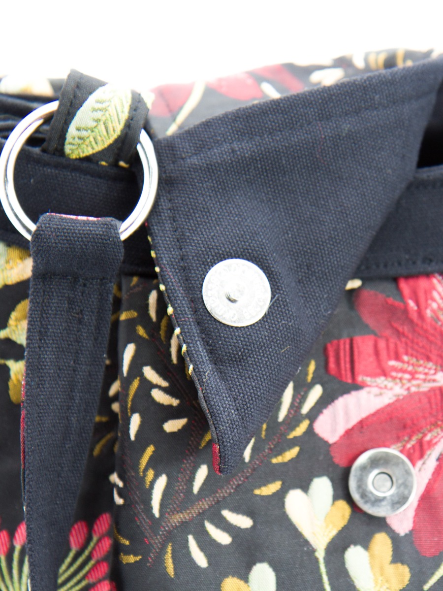 Borsa a spalla in tessuto broccato - TRAME - EQUO SOLIDALE